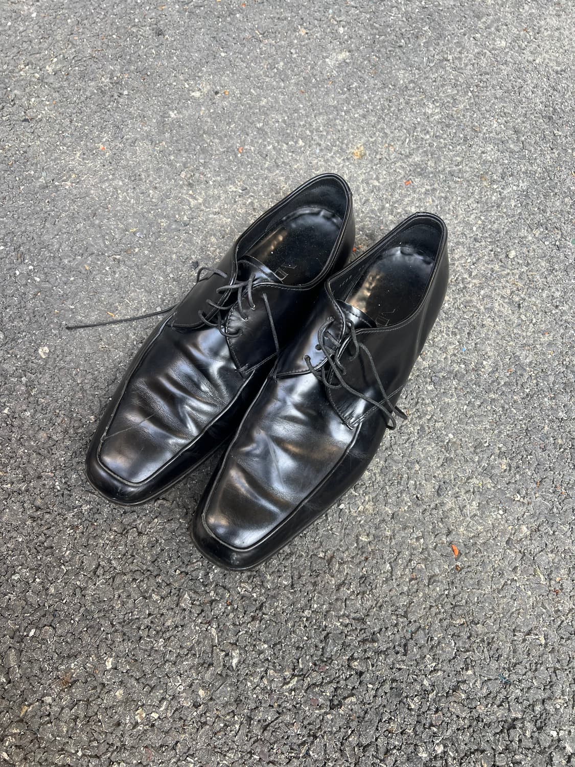 prada 세미 스퀘어토 더비 상품이미지2