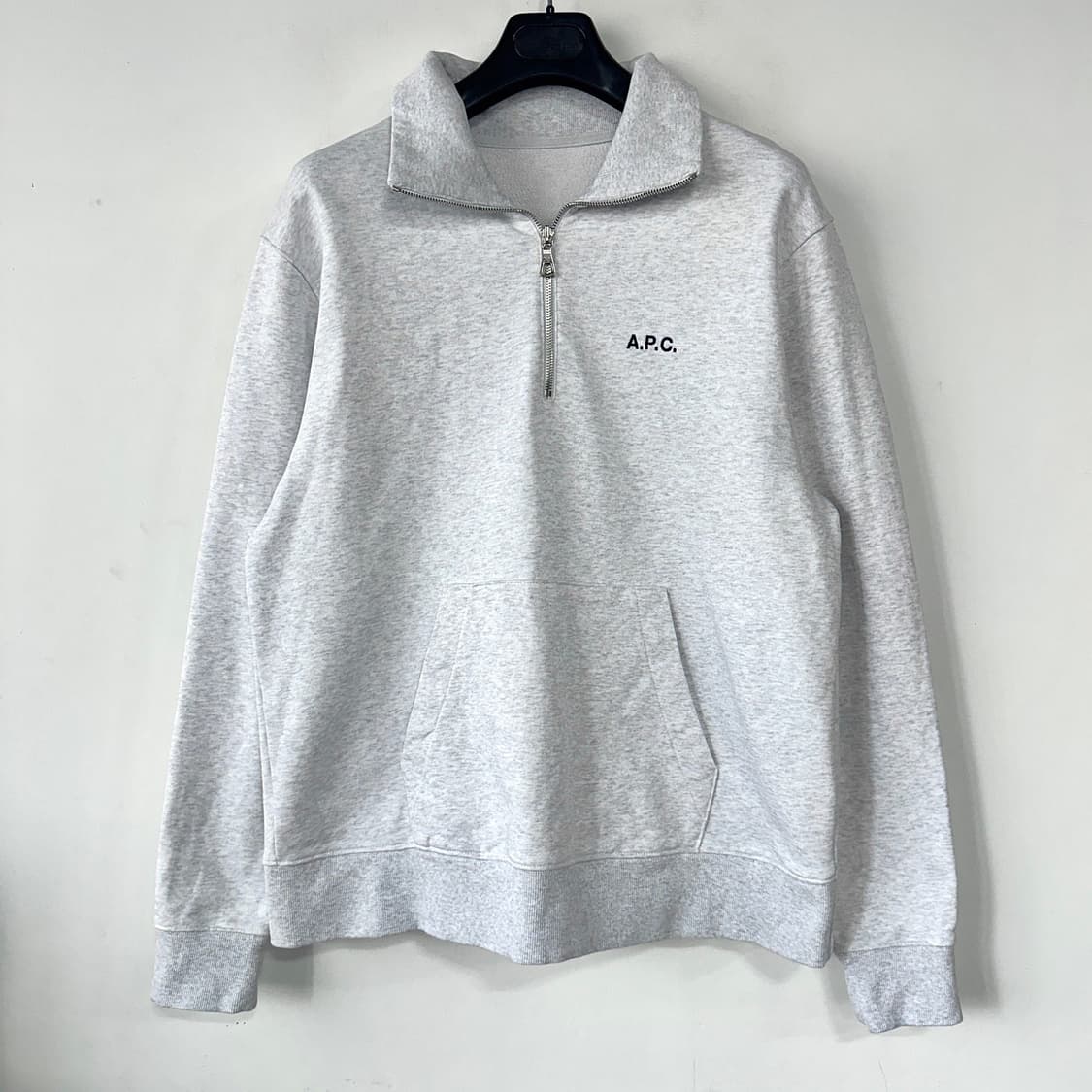 아페쎄 2023 멜란지 하프집업 맨투맨 XL 상품이미지2