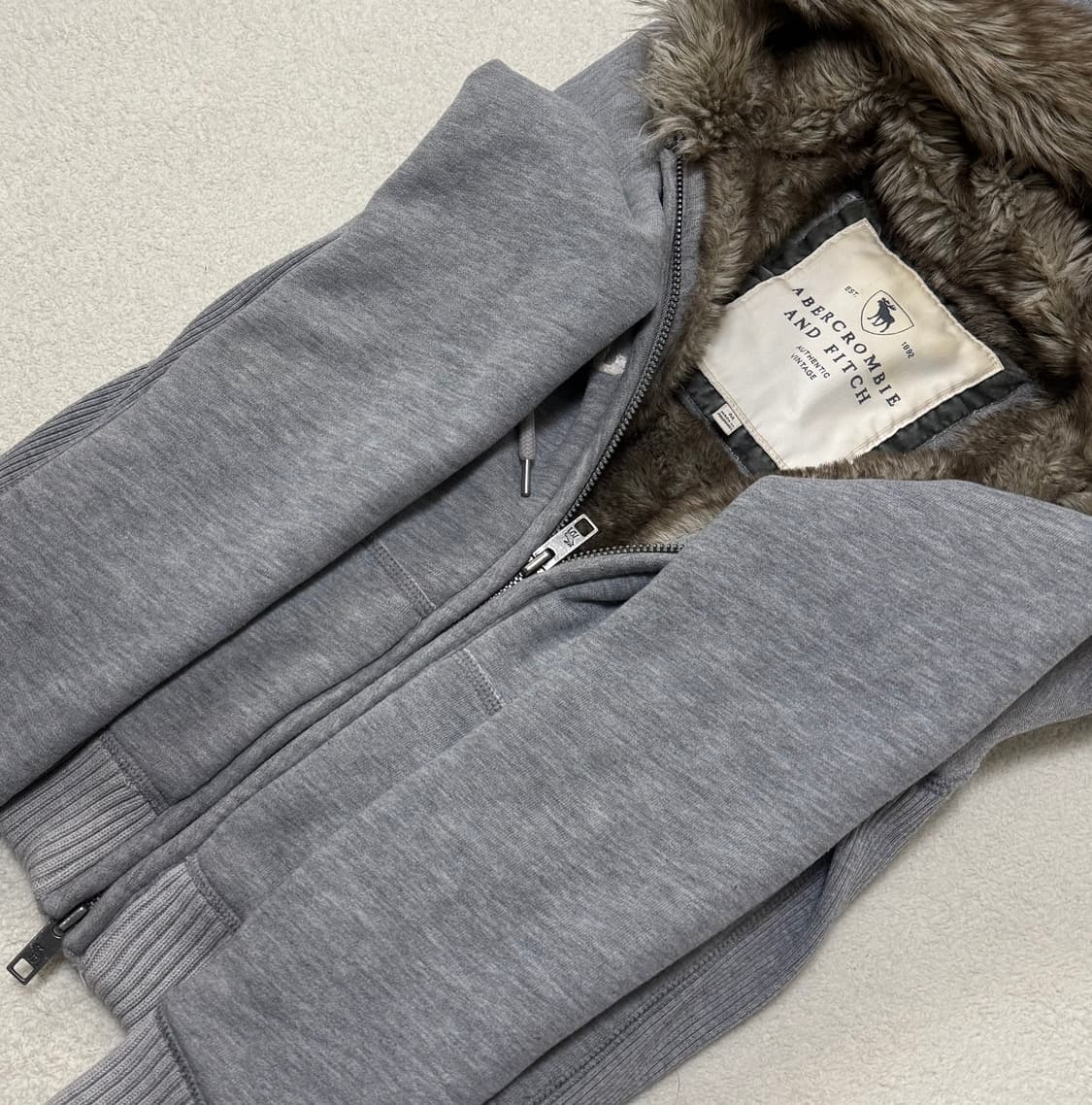 아베크롬비 울프죠 그레이 투웨이 후드집업 상품이미지6