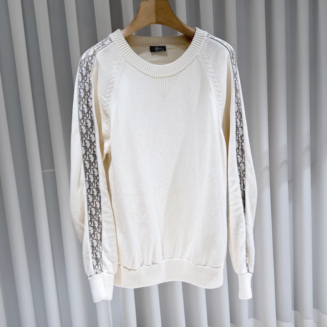 L / 디올 오블리크 인서트 아이보리 니트 상품이미지2