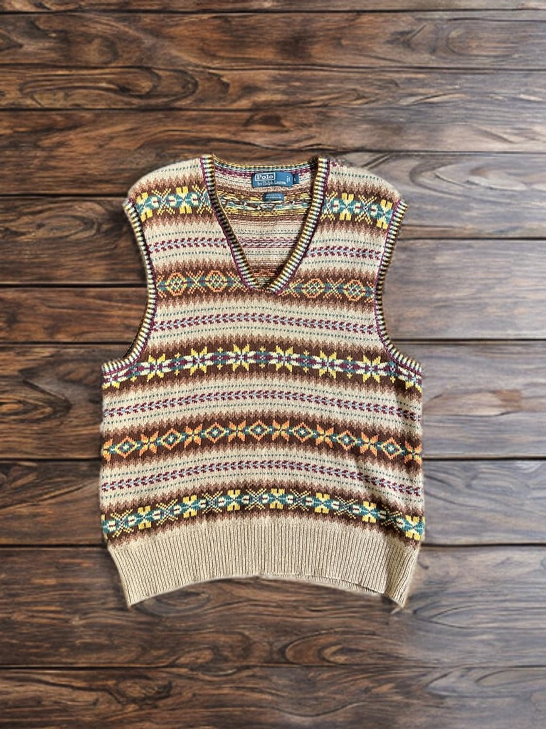 폴로랄프로렌 캐시미어 블렌드 페어아일 니트 베스트 상품이미지1