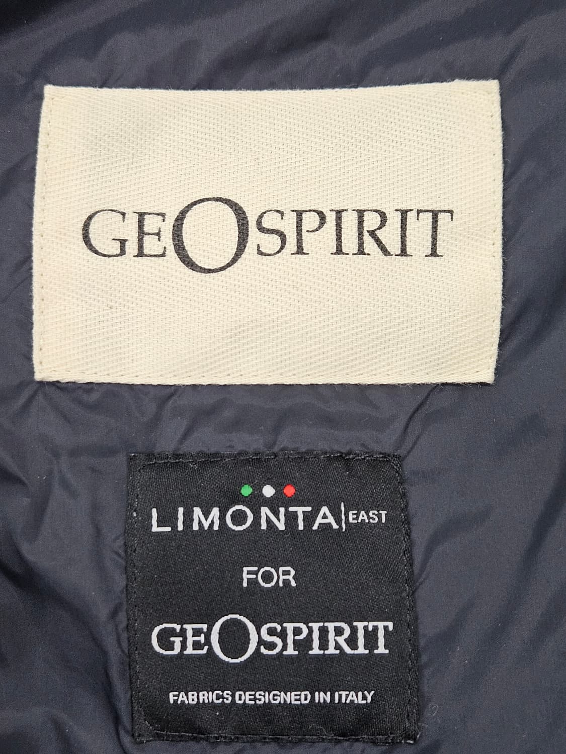 지오스피릿(GeoSpirit) 여성구스다운 니트배색 패딩자켓 상품이미지3