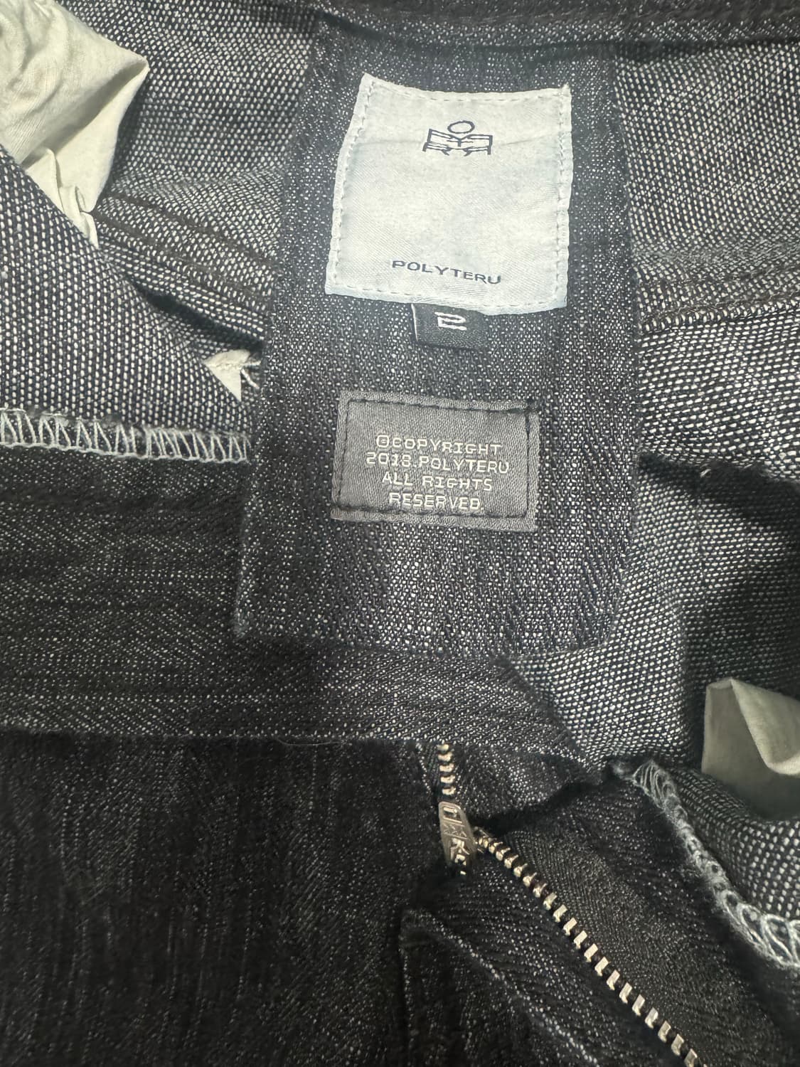 [2] 폴리테루 고시마 슬럽 인디고 팬츠 상품이미지2