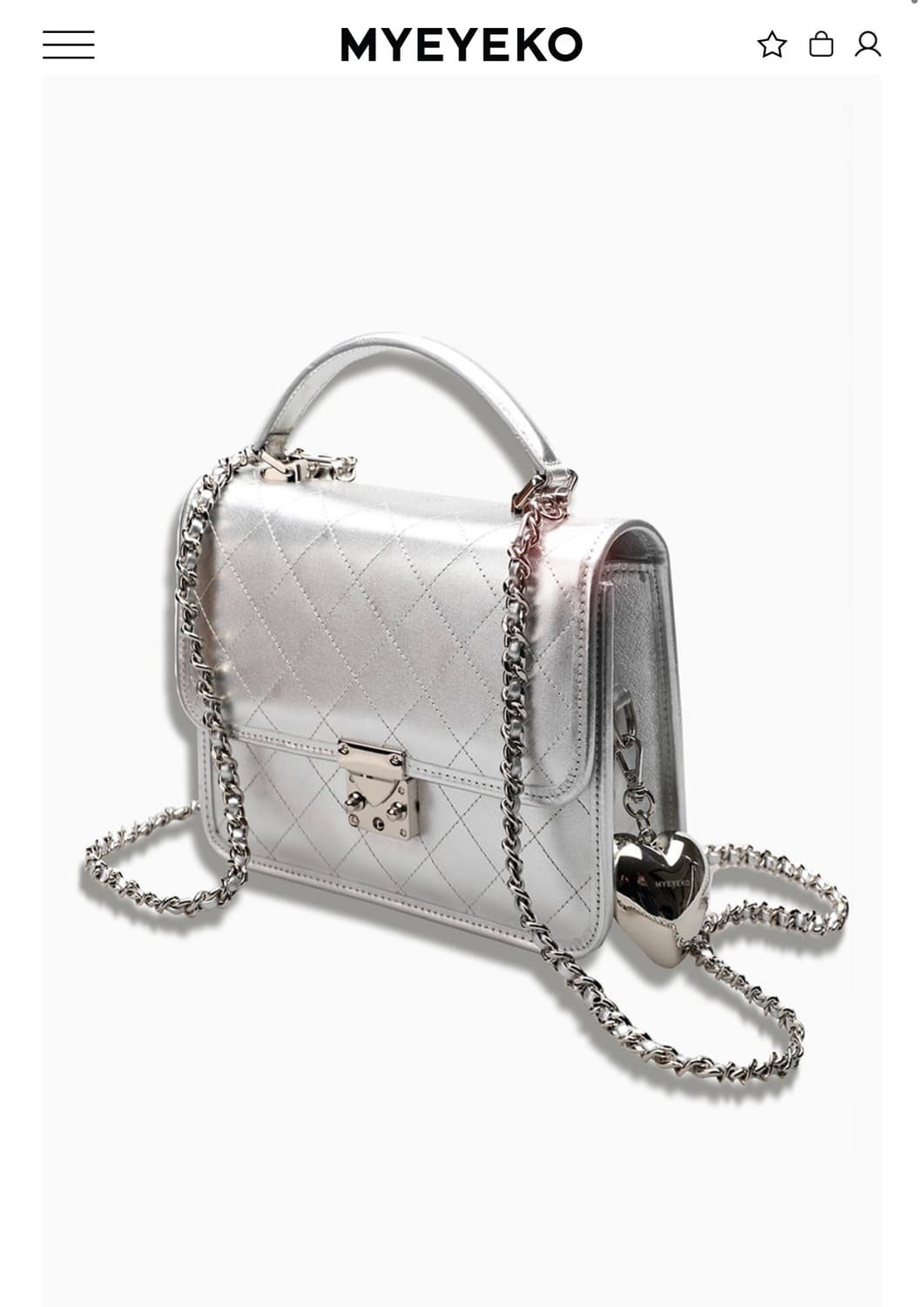 <새상품>마이아이코 소피아 미듐 실버 소피아백 미사용 새상품 풀구성 상품이미지1