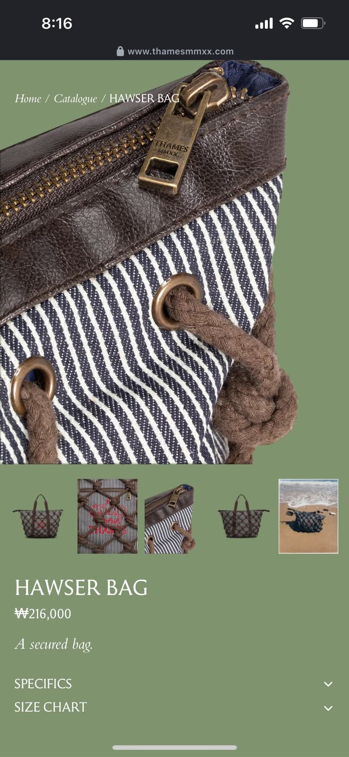 Thames 토트백 상품이미지3