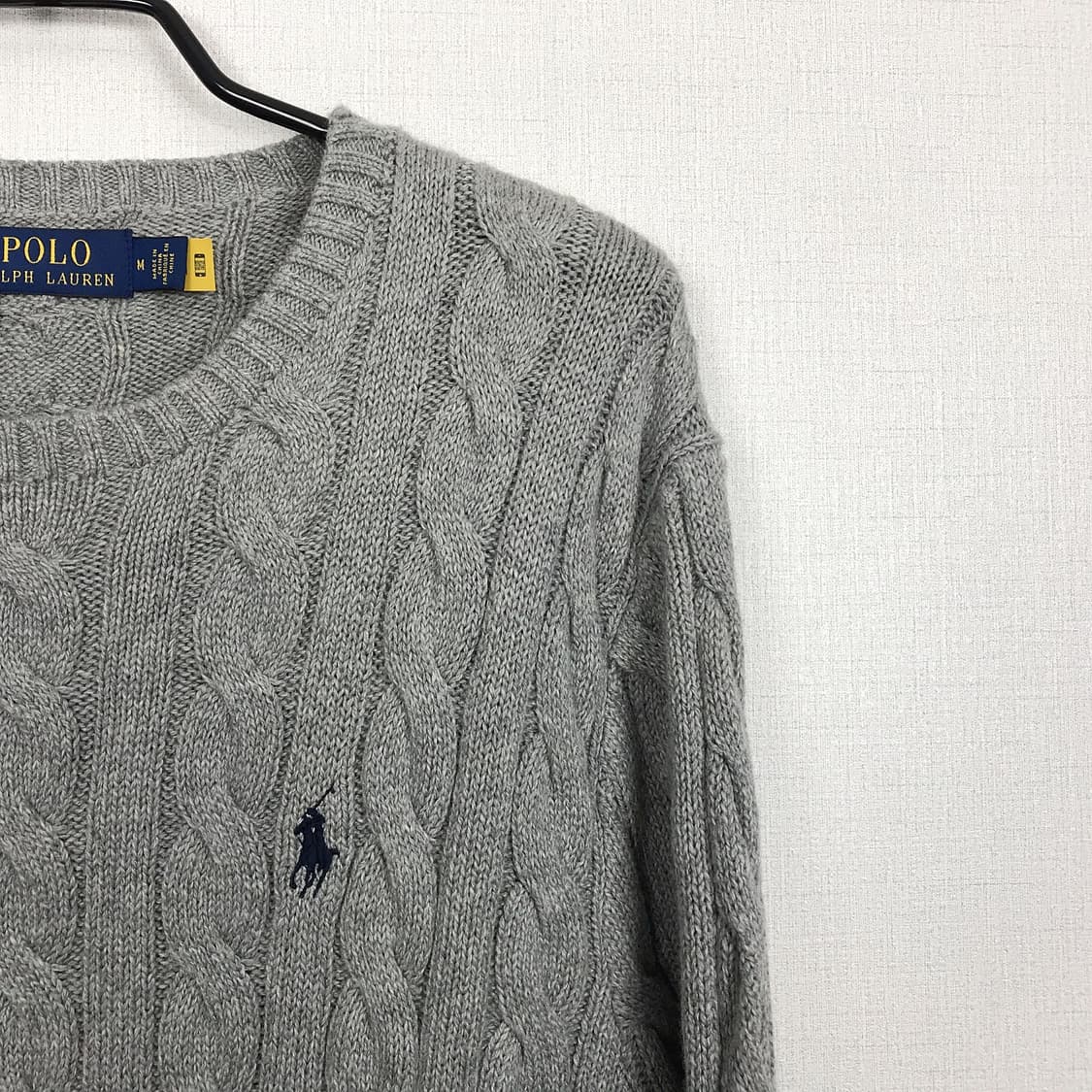 폴로 랄프로렌 꽈배기 니트 남성M (100) 상품이미지4