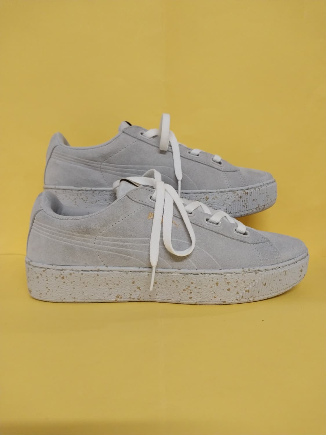 여성 푸마 스웨이드 플랫폼 스니커즈, 운동화 (255) 상품이미지3