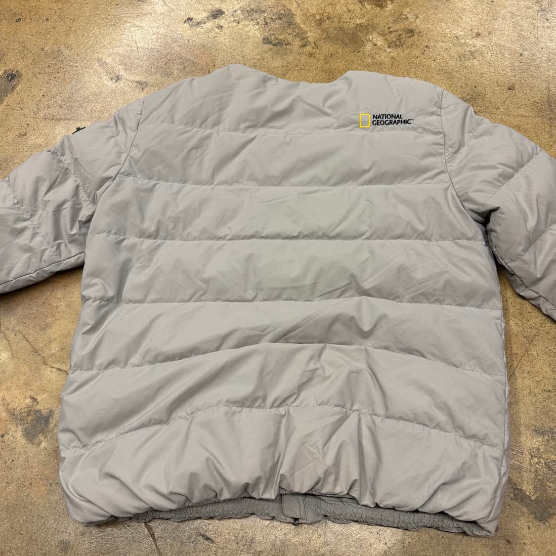 [정품/XL] 내셔널지오그래픽 유틸리티 패딩 자켓 라이트 그레이 b19 상품이미지4