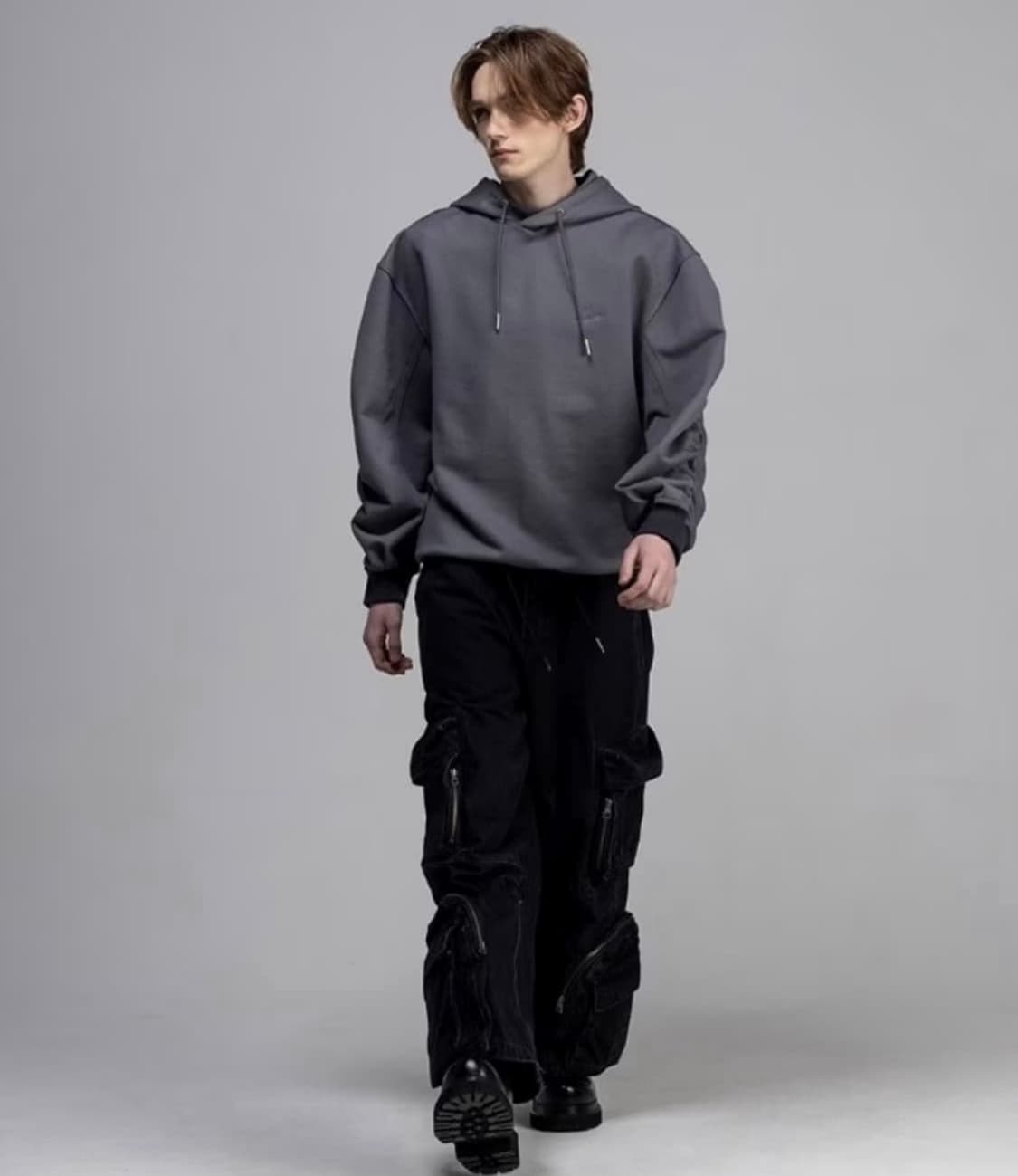 송지오옴므 셔링 후드 상품이미지3