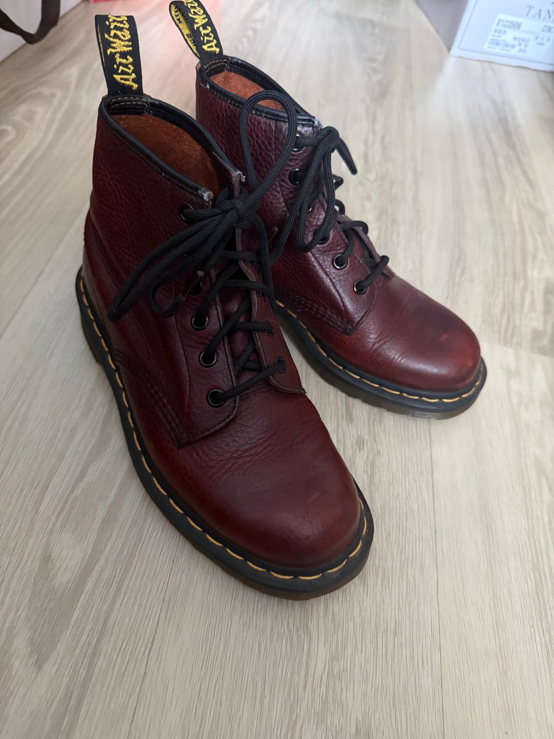 닥터마틴 6홀 브라운(버건디) 240 상품이미지3