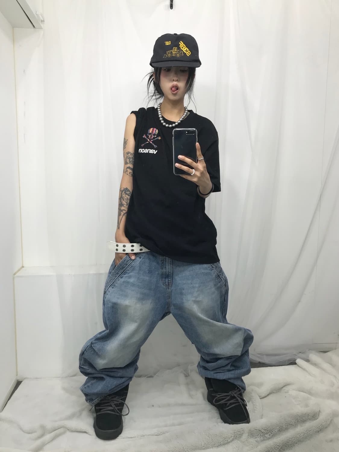 ☠️ 밴슨 멀티 패턴 스컬 빅패치 반팔 티셔츠 ☠️ 상품이미지2
