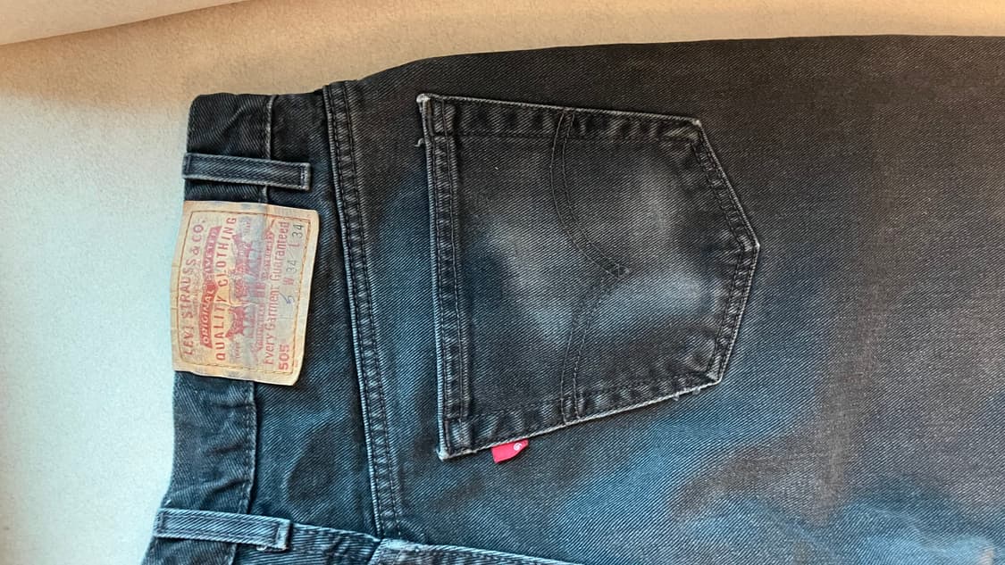 00s Levi’s 505 blank tab black jeans 상품이미지7
