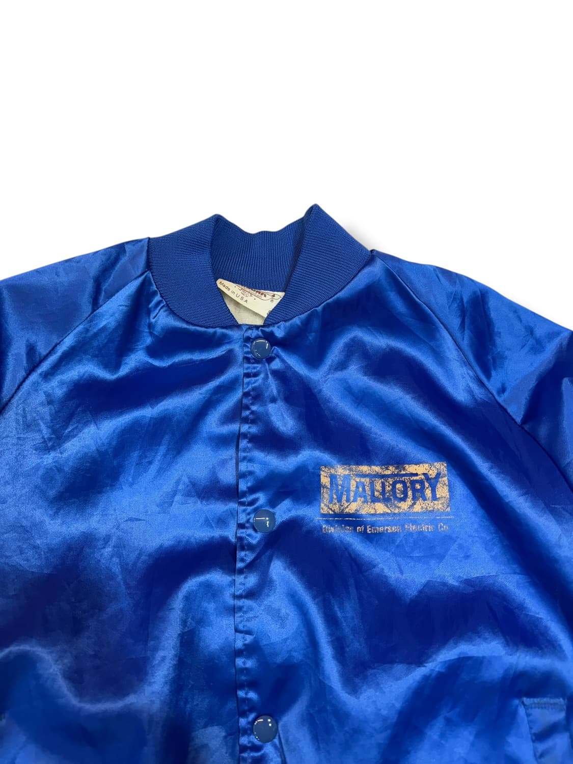 90s 오번 스포츠 새틴 봄버 자켓 made in USA (S) 상품이미지2