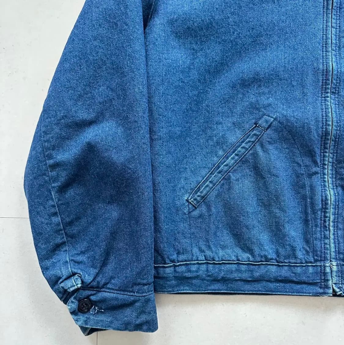 70s 빅벤 데님 브랭킷 드라즐 블루종 자켓 MADE IN USA  상품이미지6