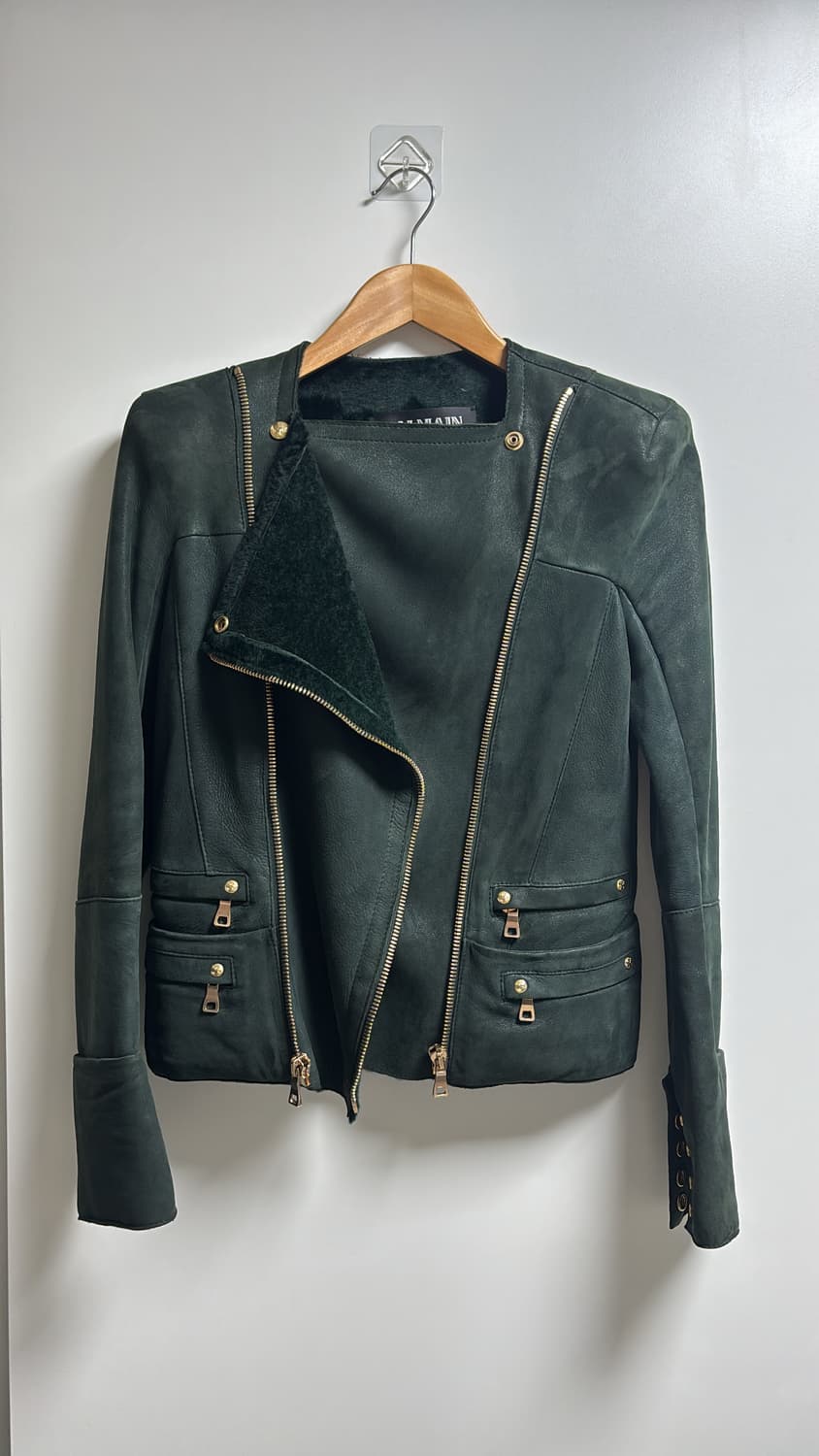 발망 램스킨 시어링 무스탕 바이커 레더자켓 36사이즈 상품이미지3