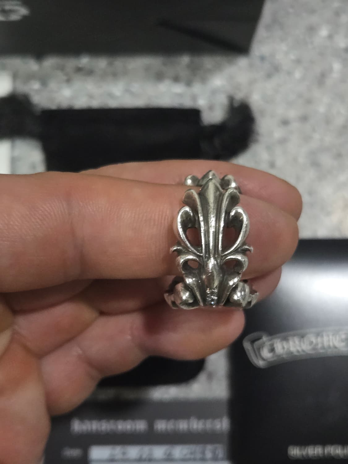 크롬하츠 더블 플로랄 풀파베 링 (정품) 상품이미지4