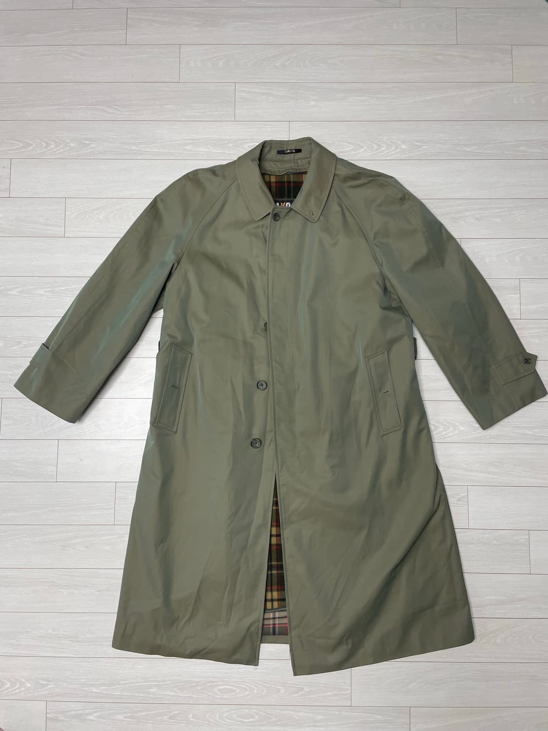 닥스 80년대 싱글 트렌치코트 상품이미지4