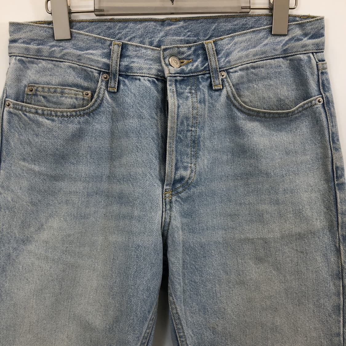 sandro 산드로 레더패치 연청 데님진 28 인치 상품이미지2