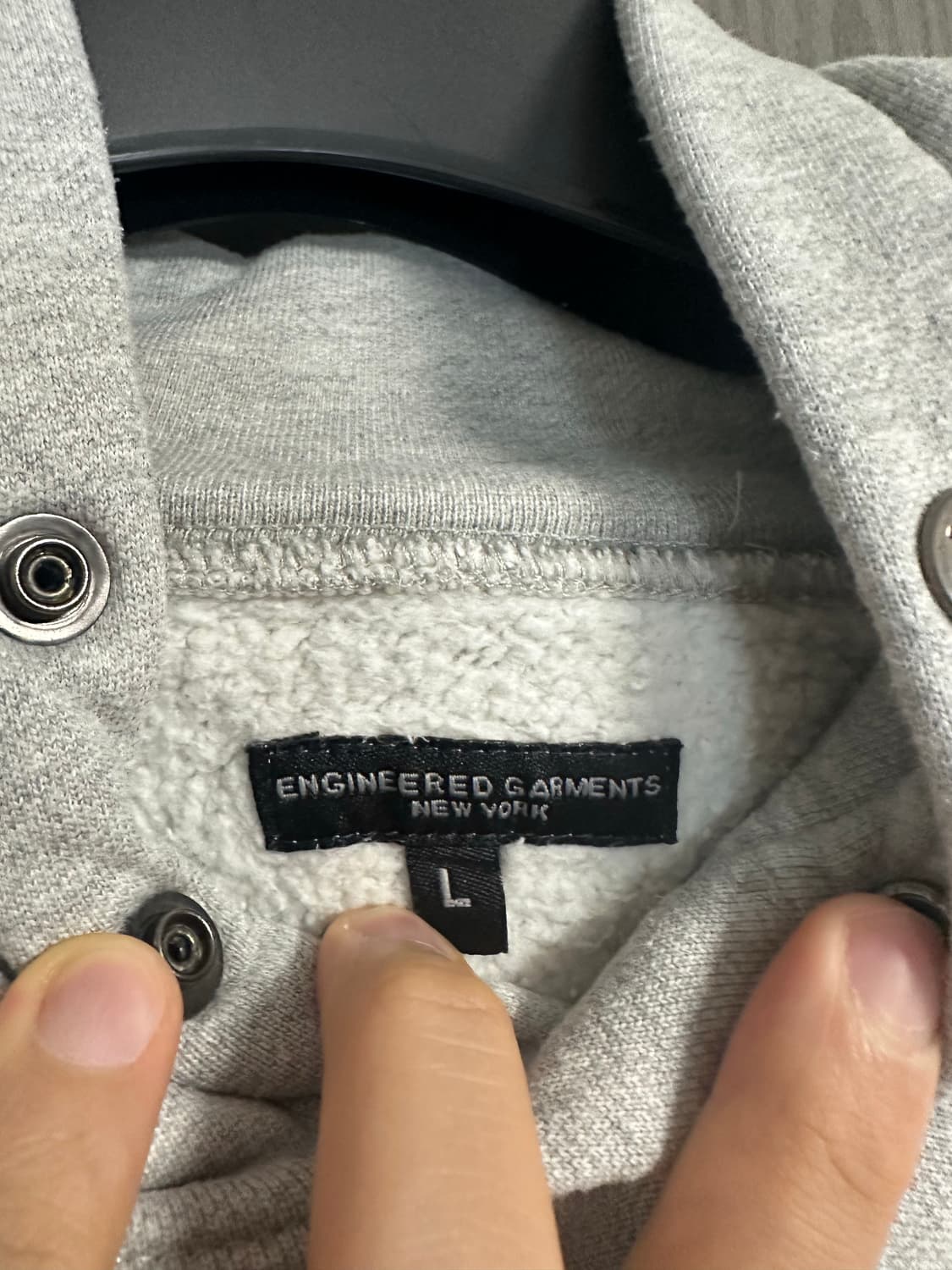 엔지니어드 가먼츠 플레인 라글란 후드 L 상품이미지4