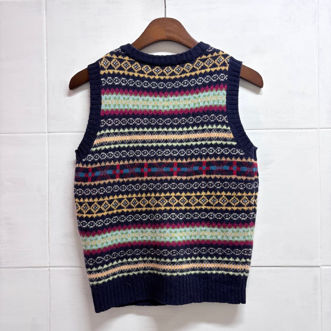 BEAMS BOY 빔즈보이 에스닉 패턴 니트 베스트  상품이미지5