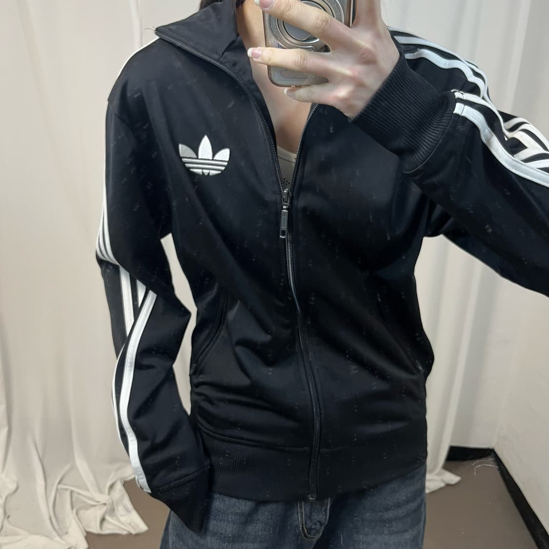 Adidas black firebird jersey  상품이미지3