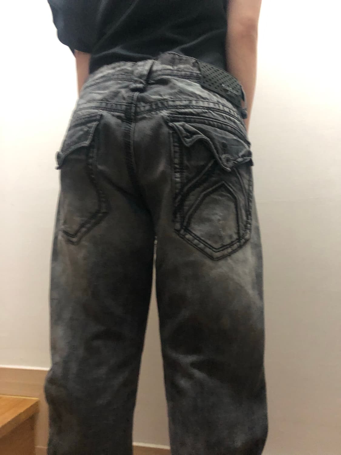빈티지 버커루 블랙 데님 팬츠 상품이미지8