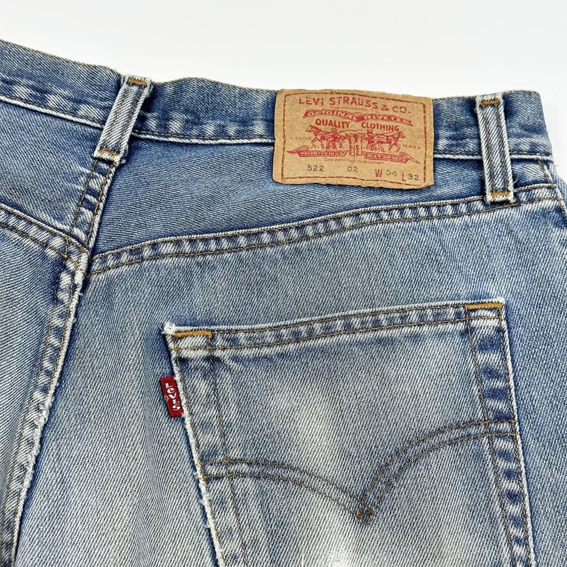 리바이스 522 오리지널 레트로 워싱 데님 팬츠 (33인치) 상품이미지6