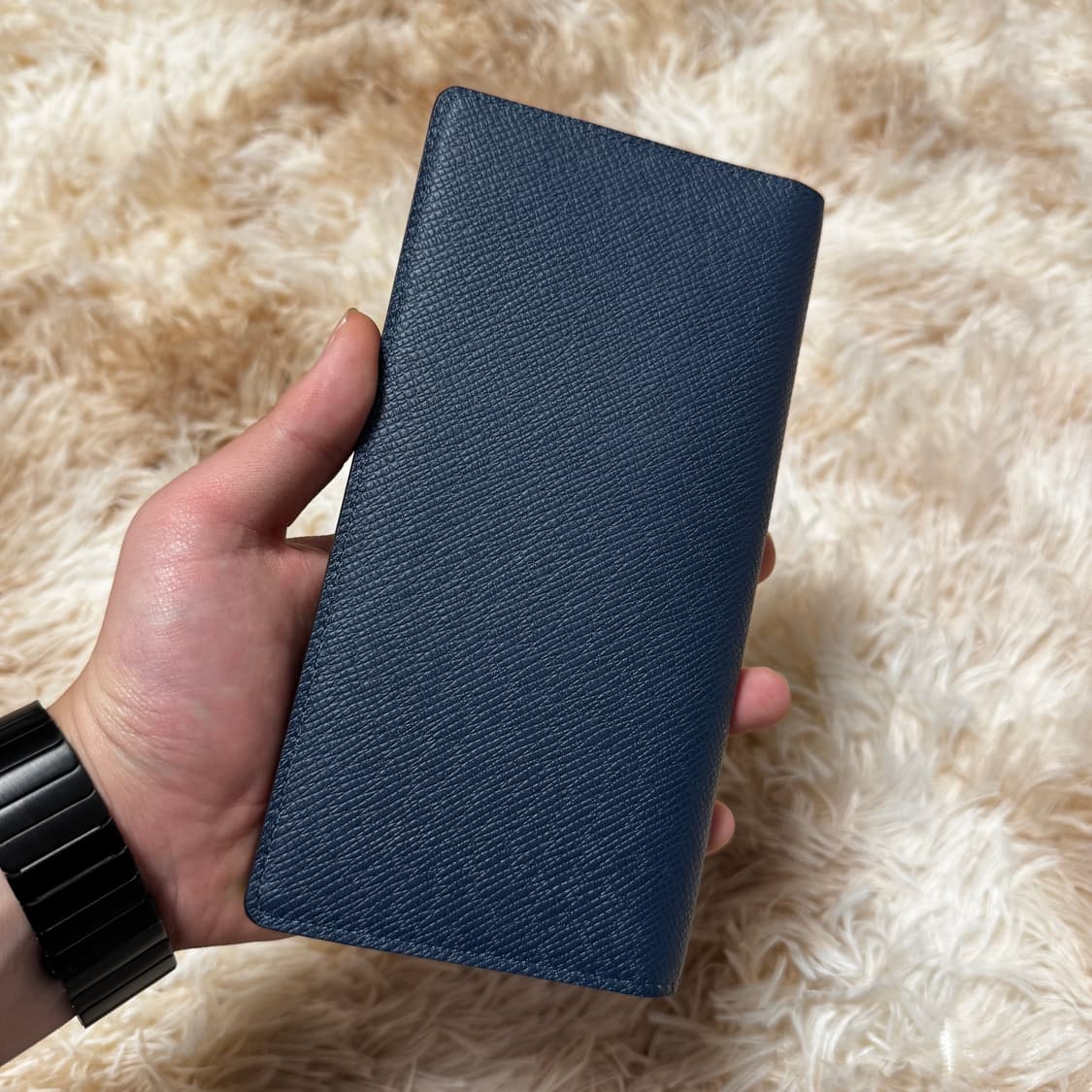 [정품 / 새상품급] 루이비통 타이가 장지갑 블루 상품이미지4