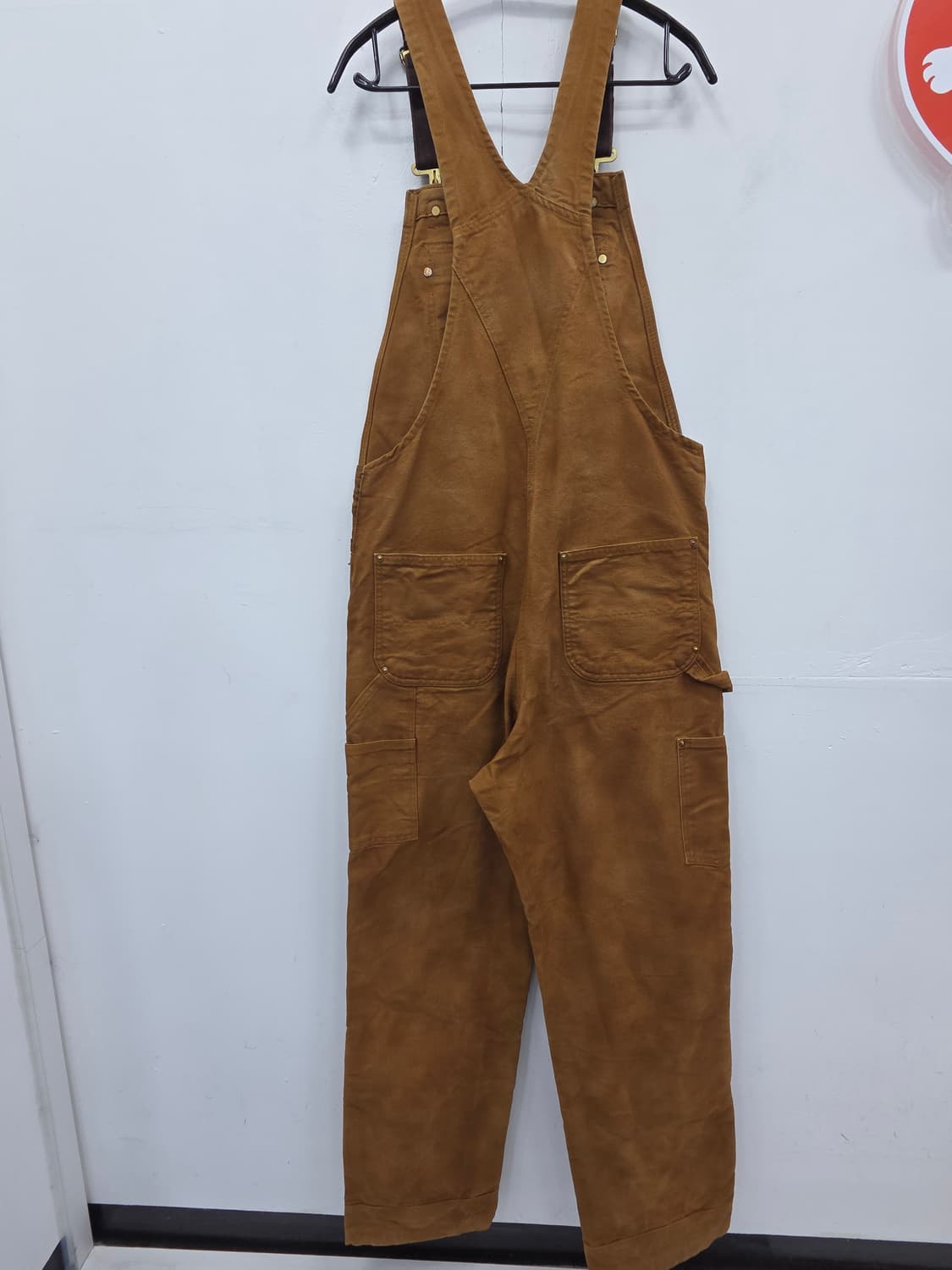 34 칼하트 더블니 브라운 오버롤 상품이미지7