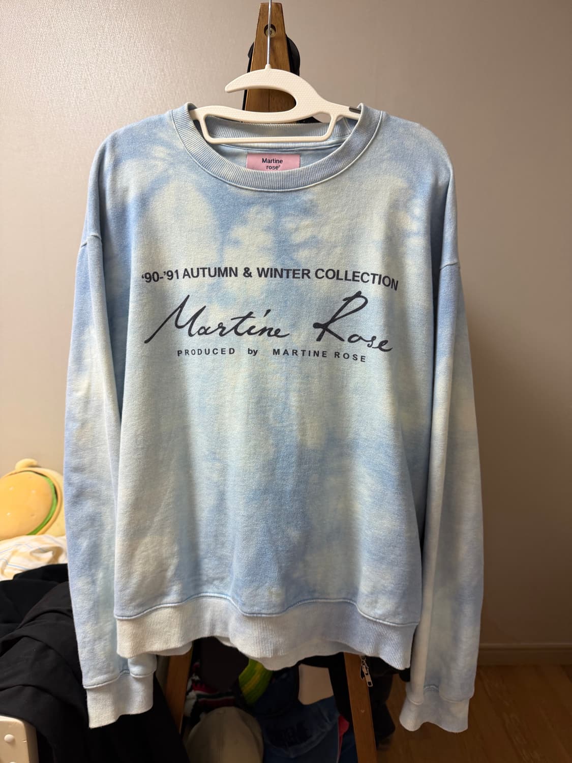 Martine Rose 마틴로즈 타이다이 맨투맨 하늘색 100 상품이미지1