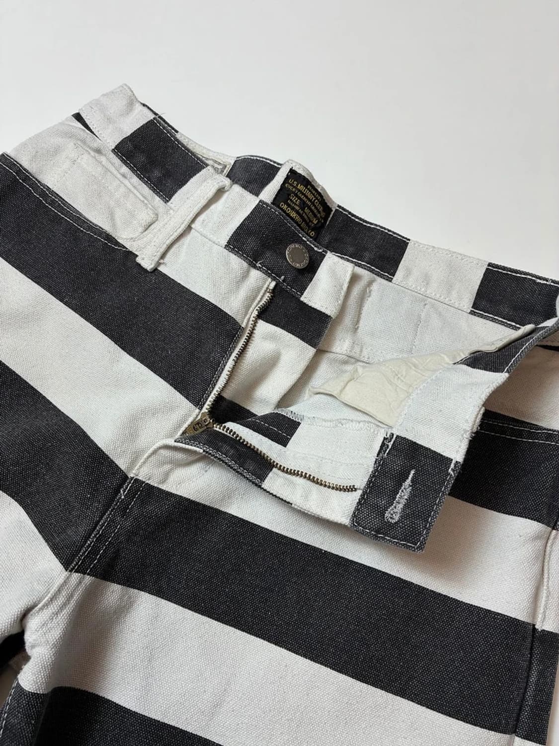 OKONKWO 16온스 캔버스 스트라이프 팬츠 PN9321 상품이미지3