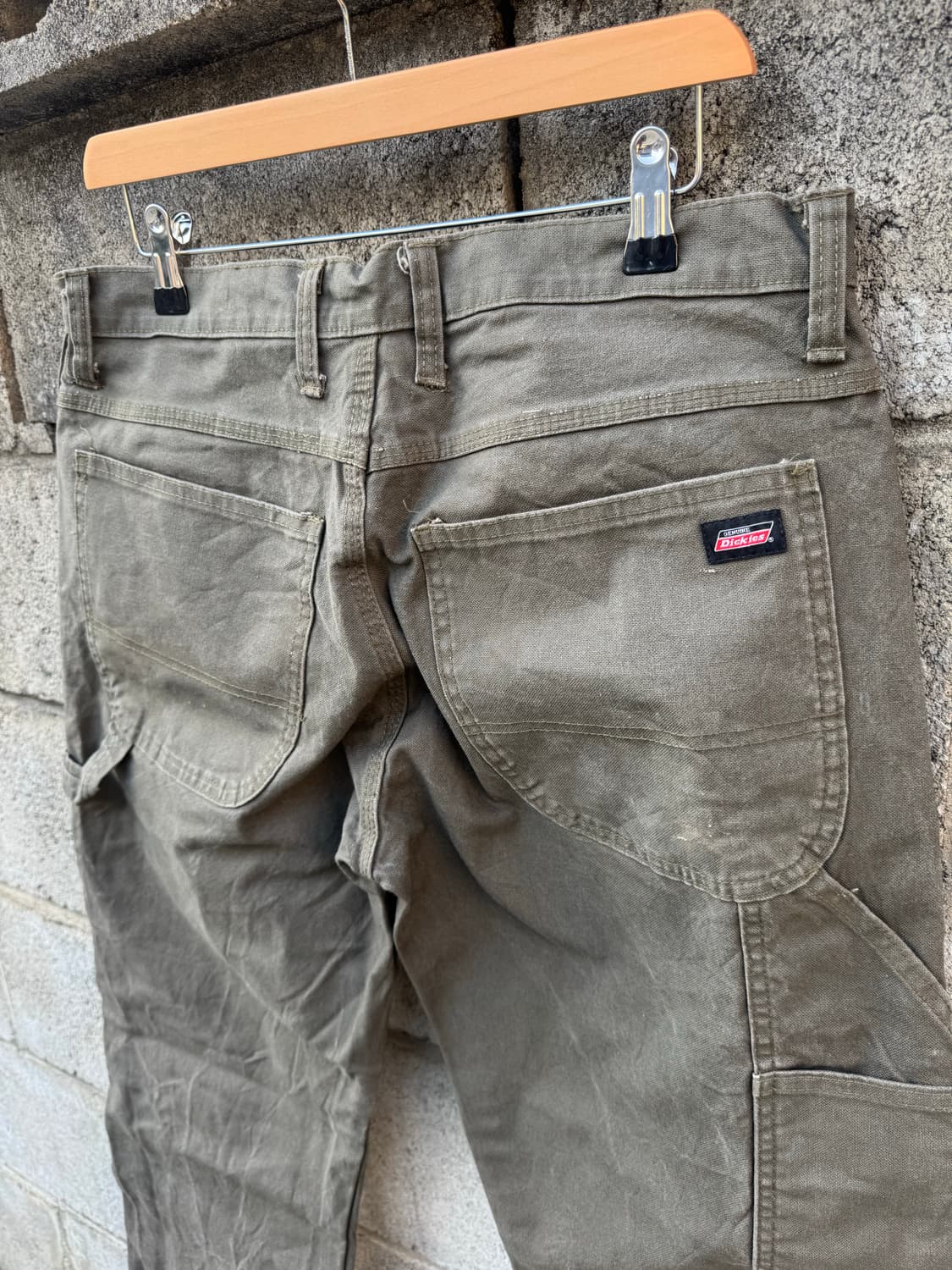 디키즈 카펜터 싱글니 워크 팬츠 다크 그린 모스그린 상품이미지5