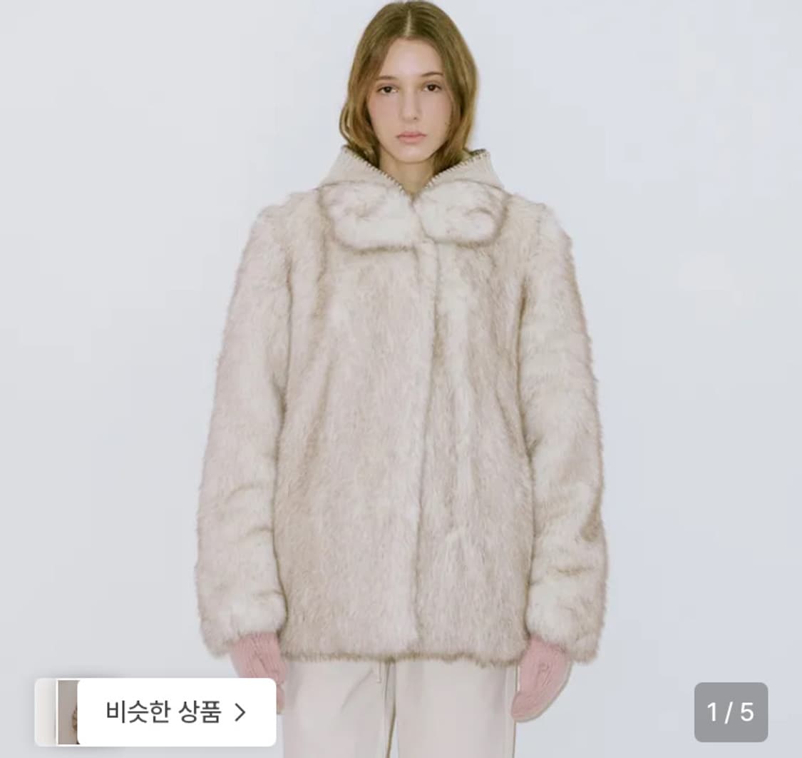 시눈 퍼자켓 아이보리 상품이미지1