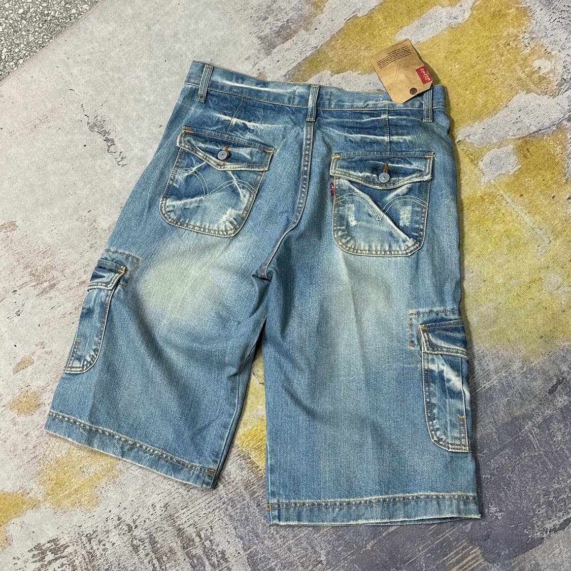리바이스 워크웨어 데님 카고반바지 32 상품이미지3