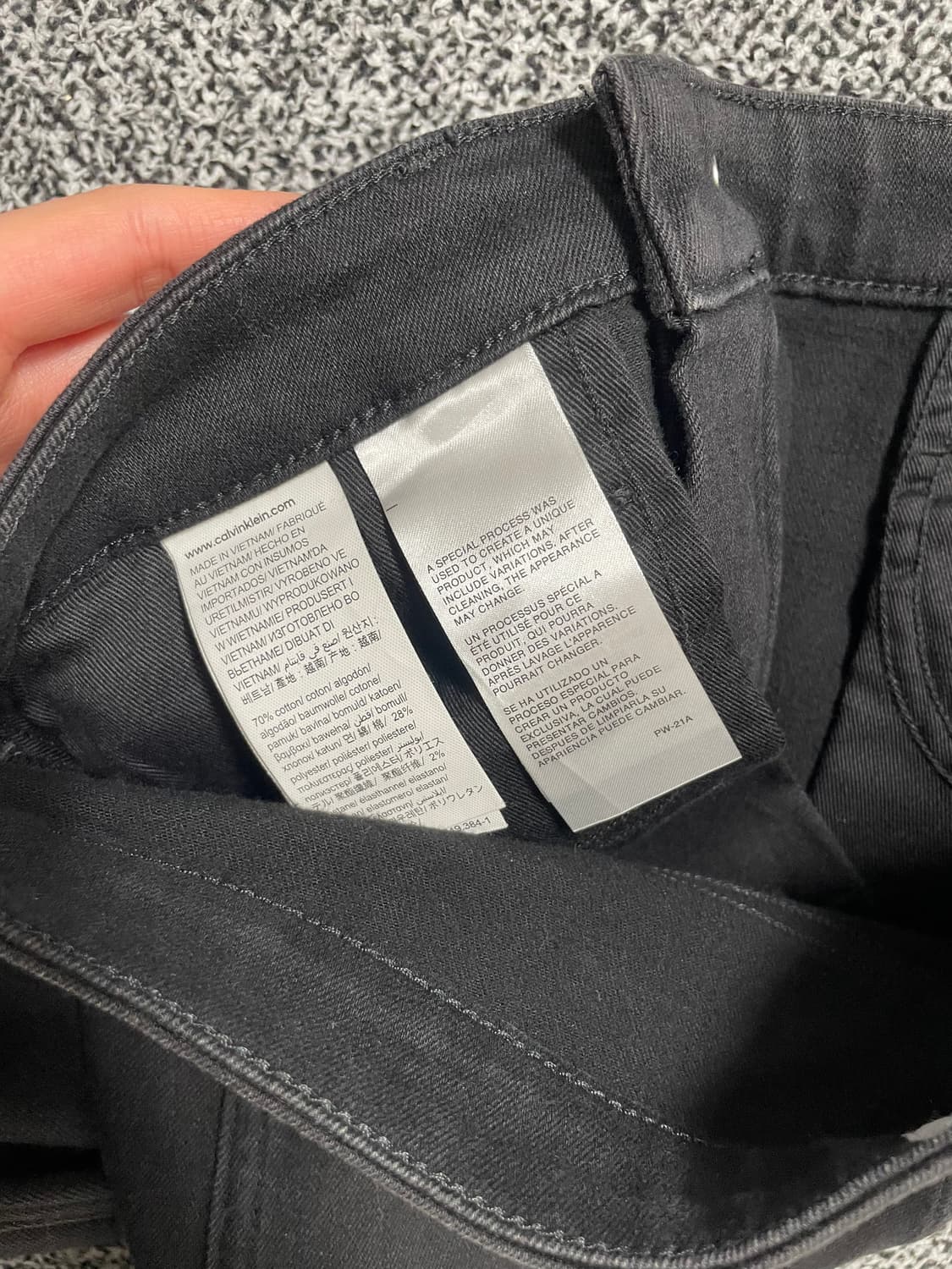 빈티지9. 캘빈클라인 CK 청바지 데님팬츠 진 흑청 상품이미지3