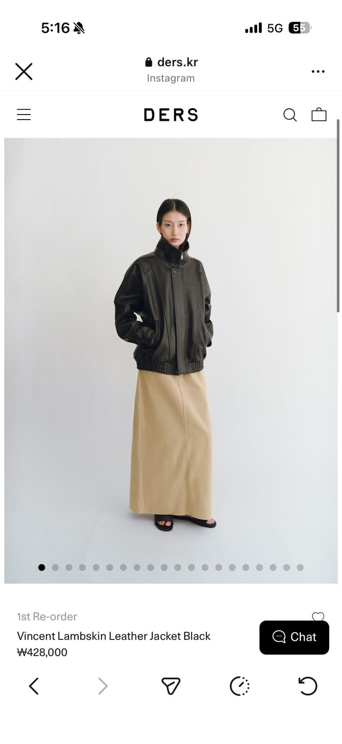 DERS 램스킨 가죽자켓 상품이미지2