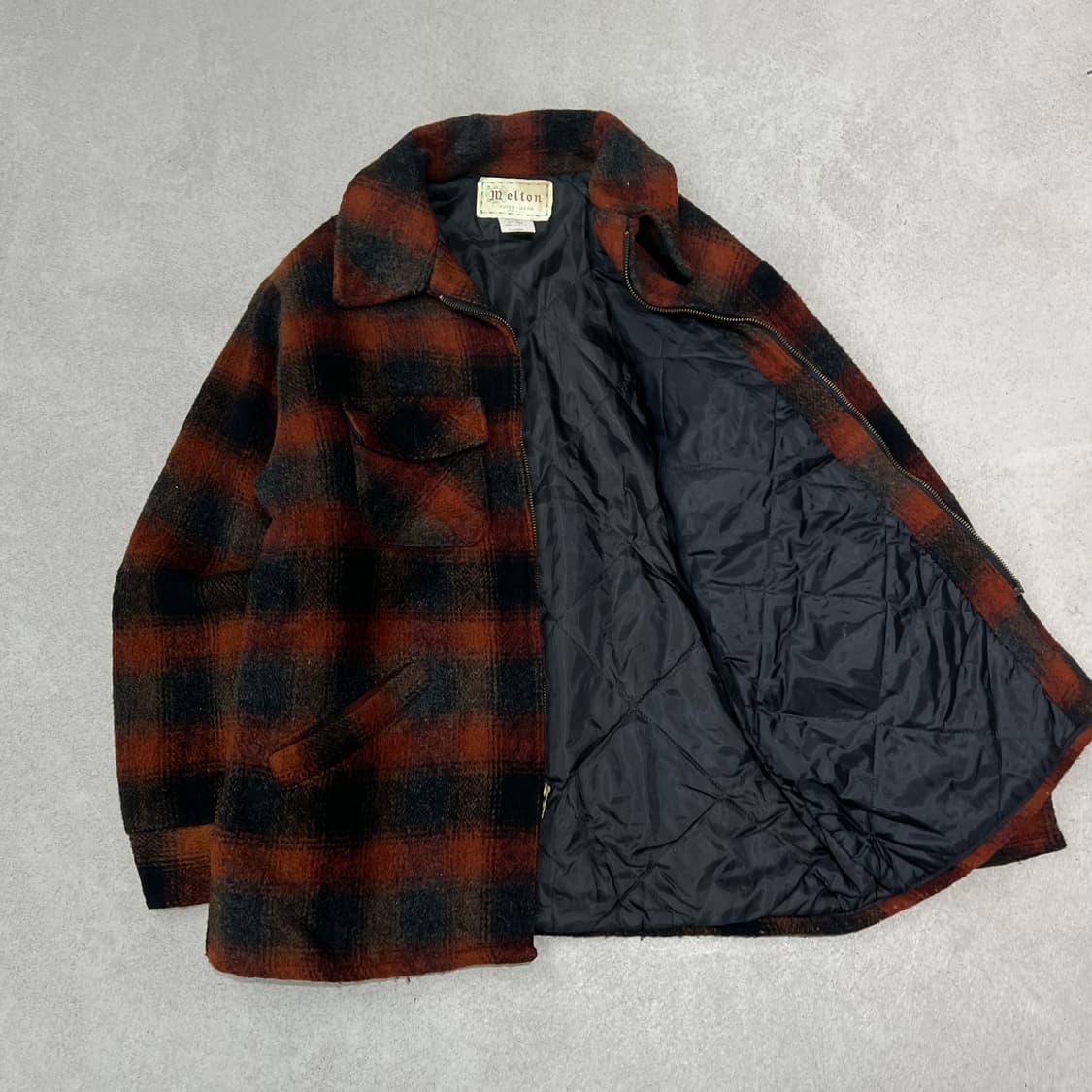 usa 멜톤 체크자켓 s10235 상품이미지3