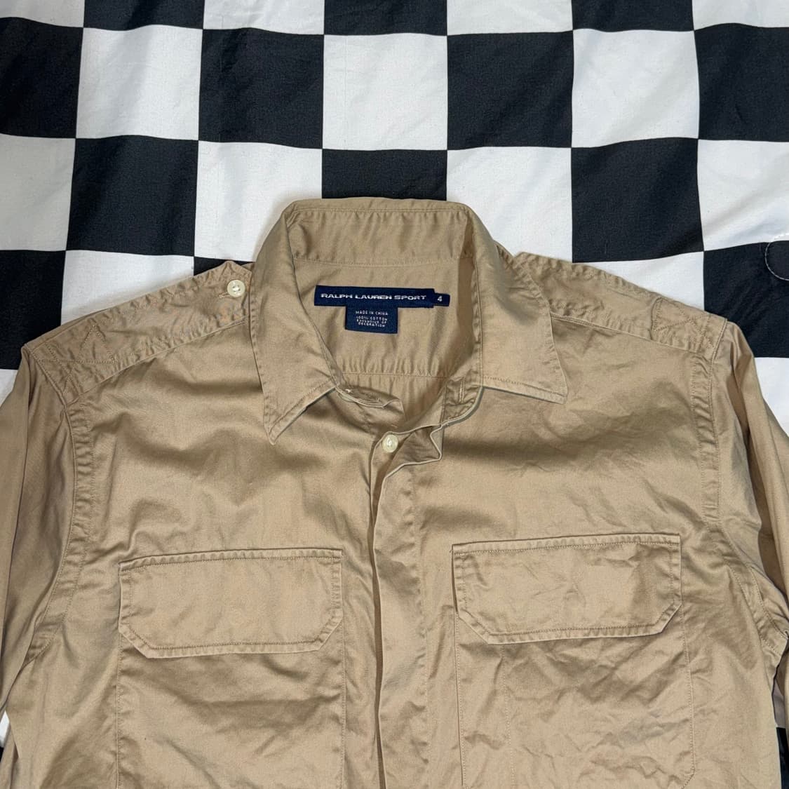 폴로 랄프로렌 미군 드래곤 자수 워크셔츠 상품이미지3