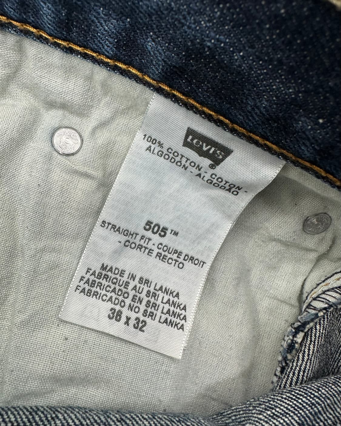 (허단46)00'S 리바이스 505 진청-M1203 상품이미지3