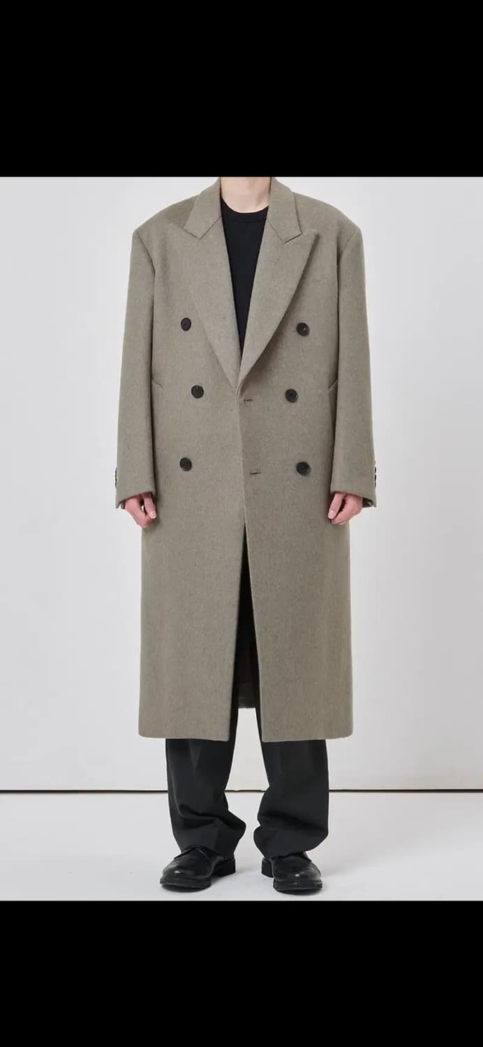 (50) 마마가리 더블브레스티드 코트 베이지 상품이미지1