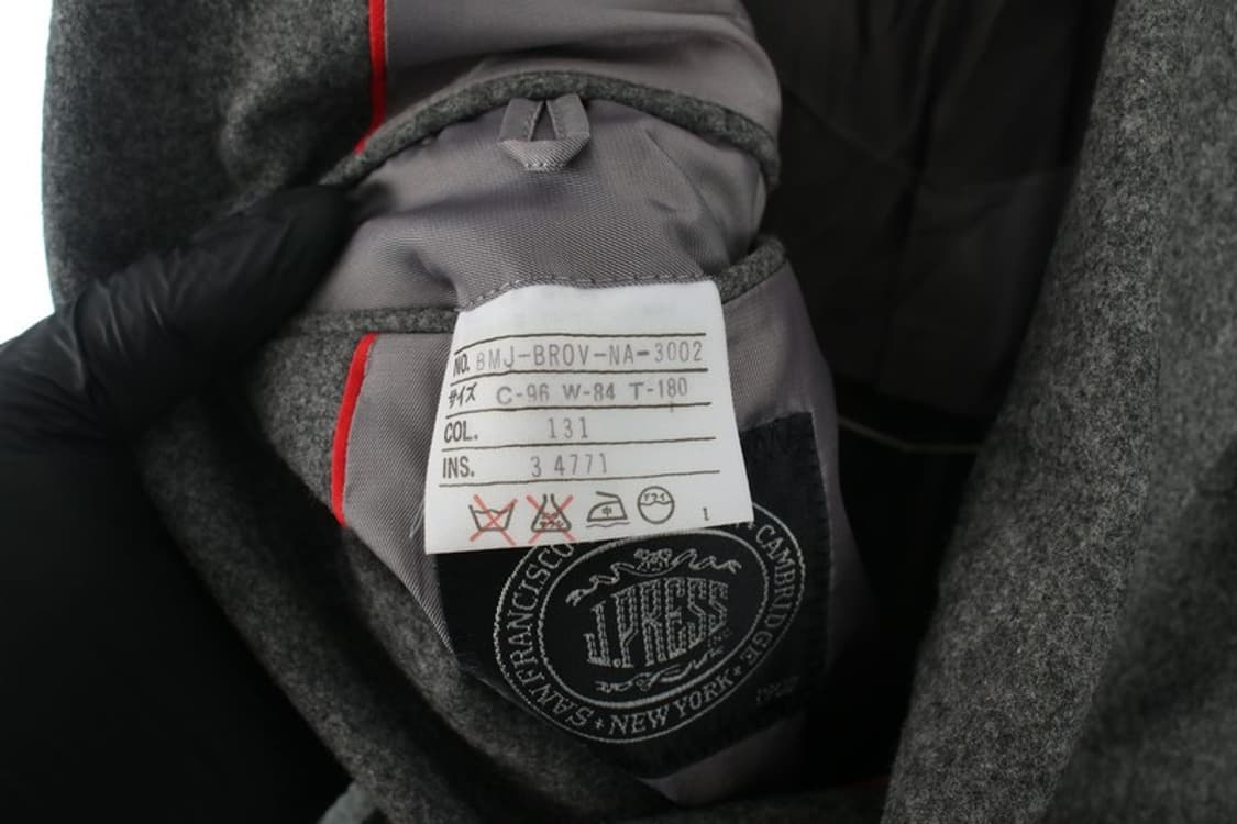 제이프레스 (MEN - M) 울 블렌드 나일론 금장 더블 버튼 자켓 상품이미지9