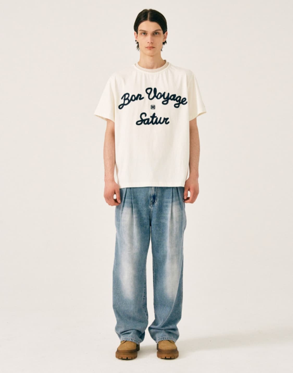 세터 반팔티 XL Satur Logo Voyage resort ivory 상품이미지3