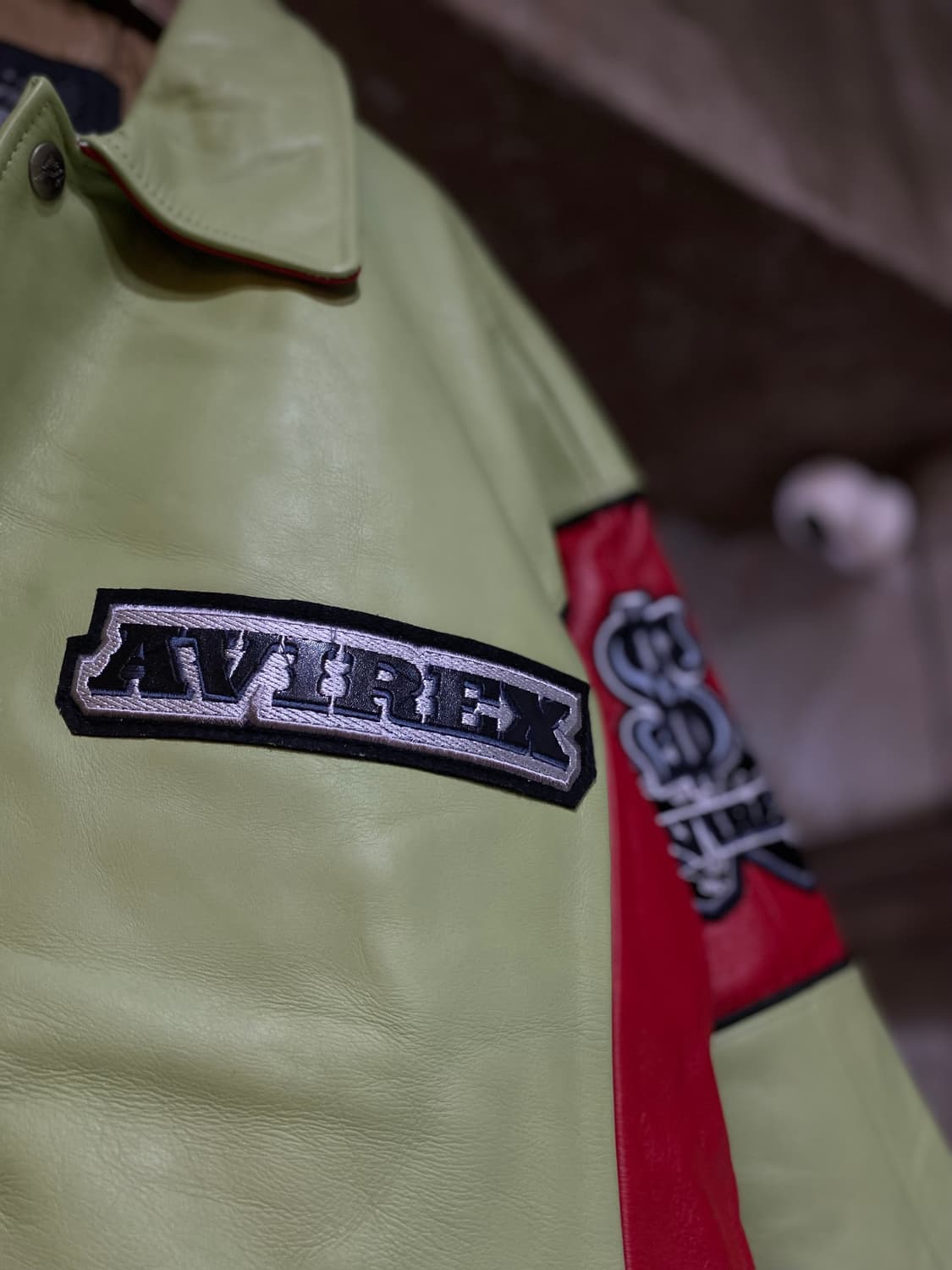 90s AVIREX 하이롤러 바시티 자켓 XXXL 상품이미지3