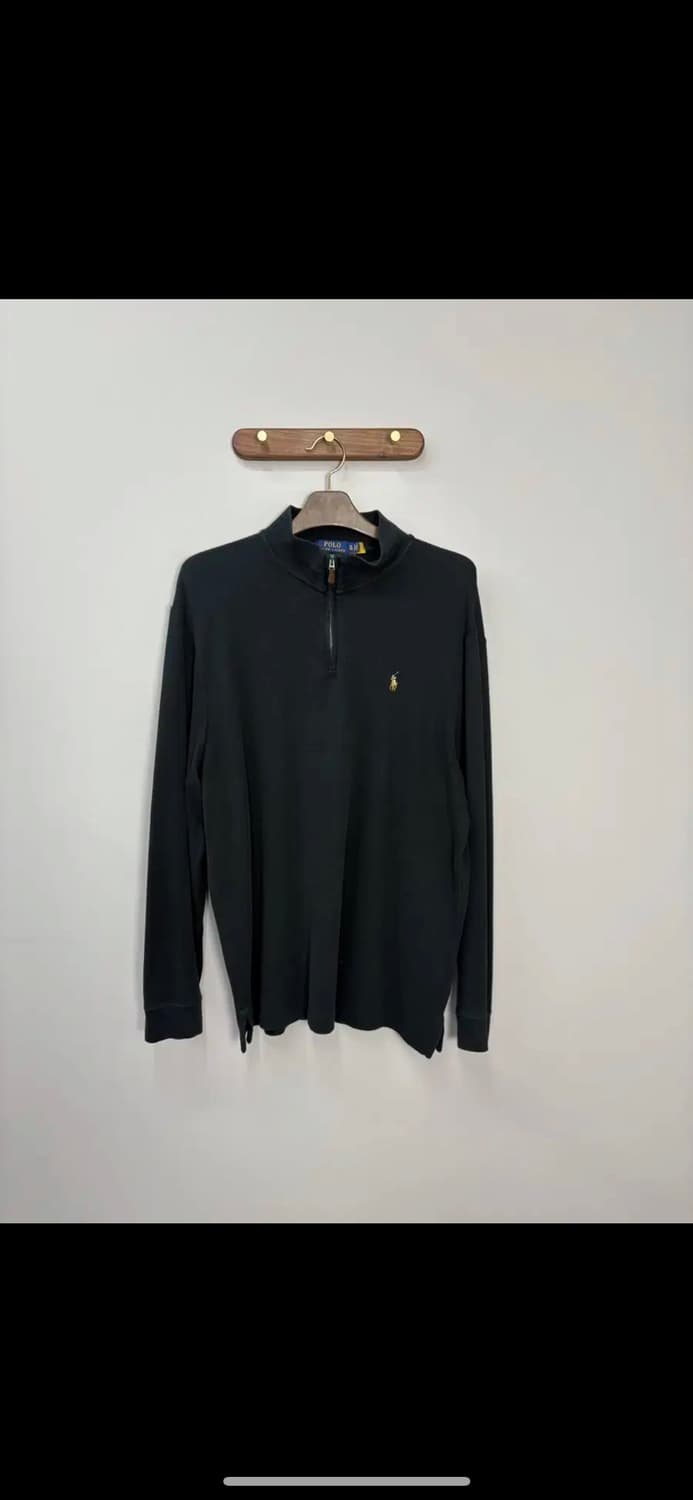 폴로 랄프로렌 포니로고 QR라벨 반집업 풀오버 니트 H932 상품이미지2