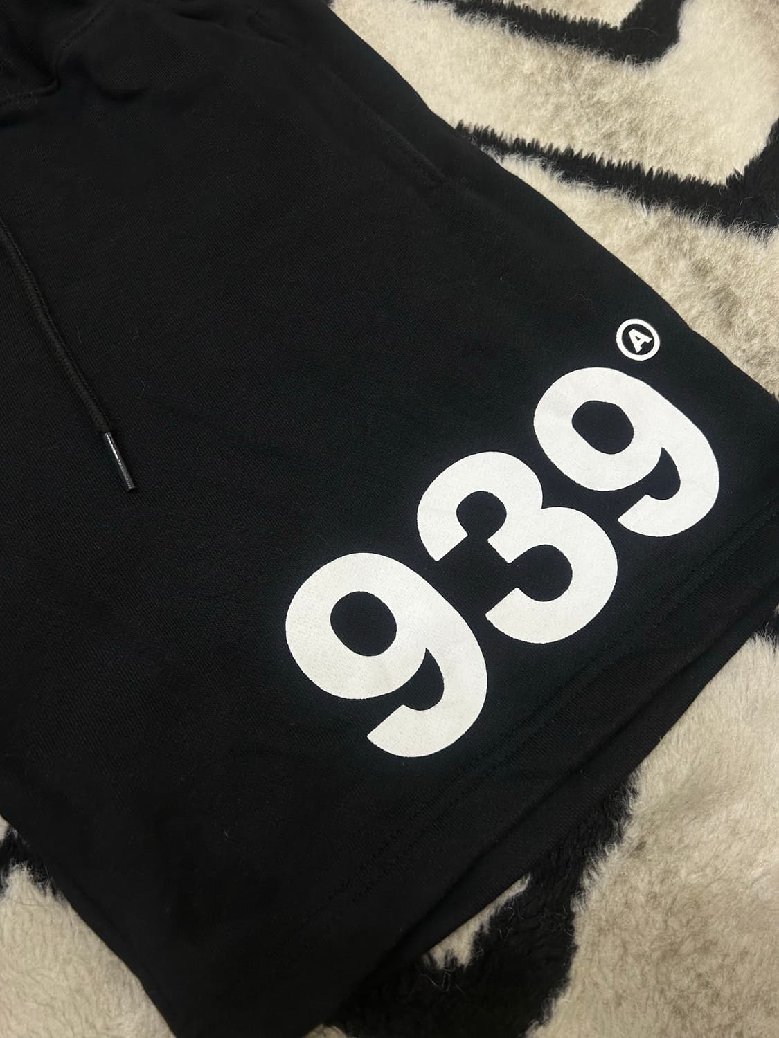 [M]아카이브볼드 스웨트 반바지/블랙 상품이미지1