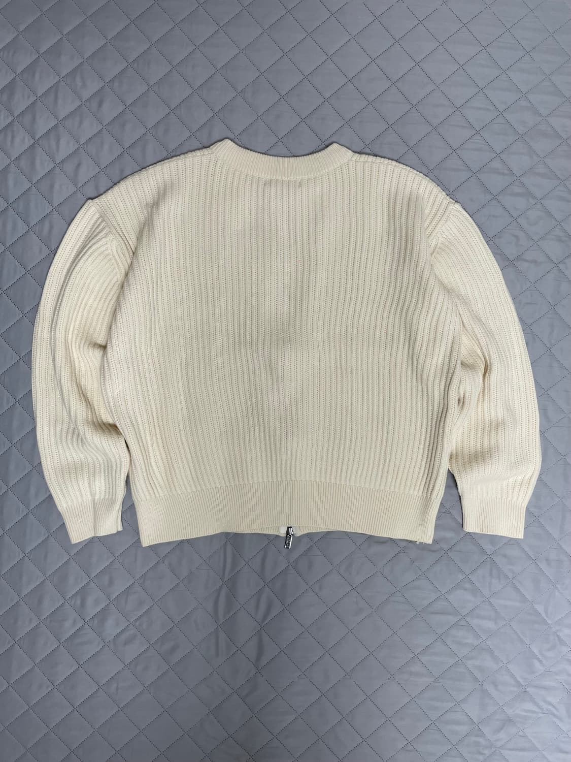 Middle 니트 집업 아이보리 상품이미지5