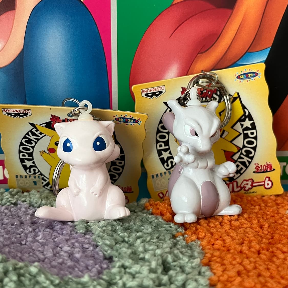 고전완구 포켓몬스터 뮤 뮤츠 키링 2종 상품이미지1