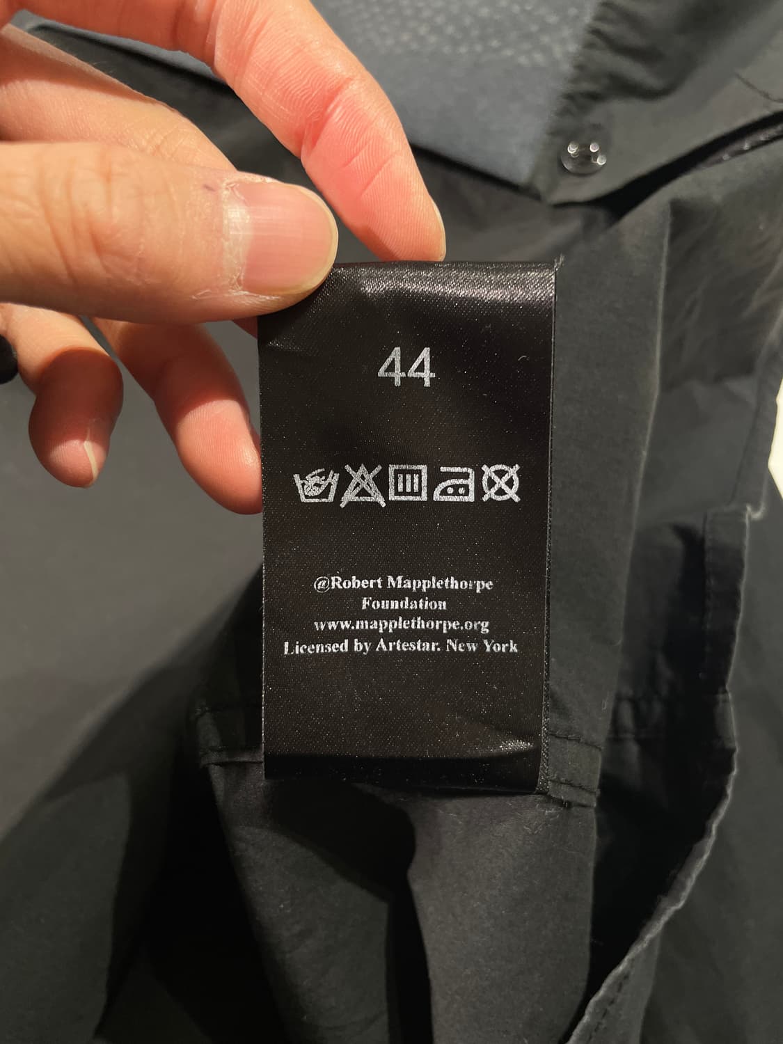 라프 시몬스 x 로버트 메이플소프 17S/S 블랙 로리 앤더슨 셔츠 상품이미지9