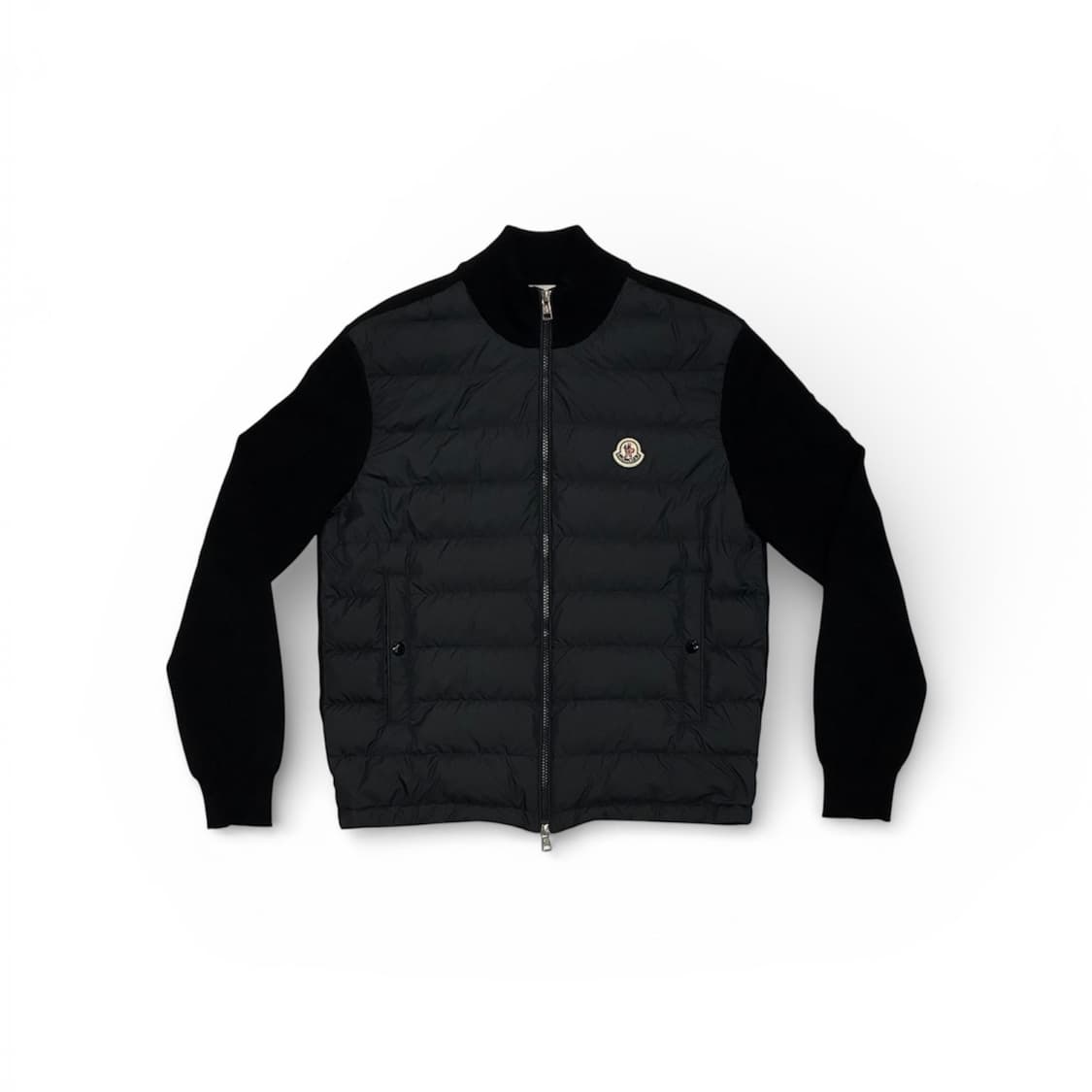 몽클레어 패딩 코튼 집업 가디건 블랙 - 24SS (M) 상품이미지1