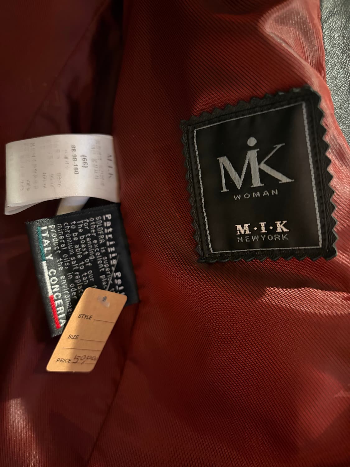 MIK newyork 양가죽 레더자켓 상품이미지4